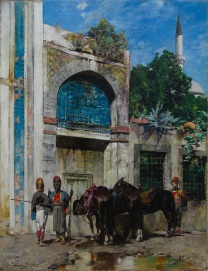 Alberto Pasini painting restored