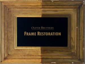 an example of gold leaf picture framere restoration