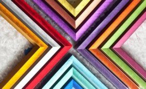 colorful metal custom picture frames