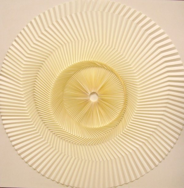 Japanese paper relief sculptures after cleaning