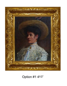 Carrig-Rohane Picture Frame, Portrait of Bertha Frutig Perkins by Francis Petrus Paulus, oil on canvas