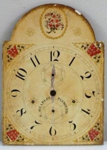 Antique clock before restoration