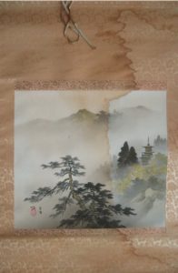 Oriental Art, Asian Scroll Before Restoration