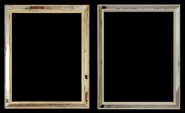 frame restoration example- before and after, 19th Century