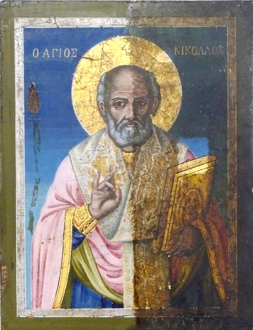 Religious Art, Icon Restoration/Conservation, St. Nicolas example