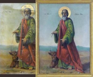 Religious Art Icon Restoration and Conservation Sveti Luka, Serbian