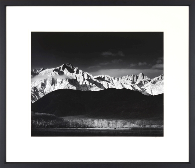 Ansel Adams photograph framed