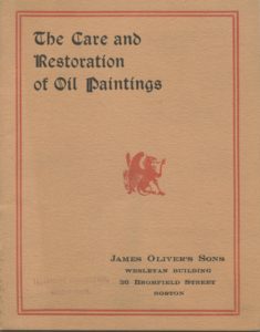 Cover, Art restoration brochure
