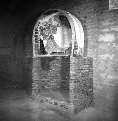 View of new armature housed in the Ayasofya Museum, before final plastering and painting, 1958