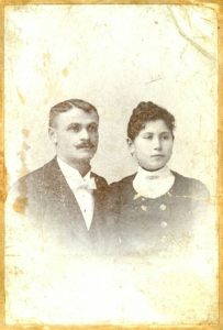 An old photo before restoration