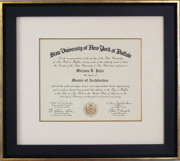 Diploma was cleaned and preserved