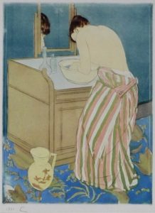 Sign print by Mary Cassatt was restored and framed by Oliver Brothers in Boston