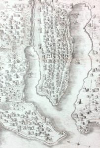 Antique map after restoration