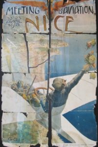 antique french poster before restoration Art Conservation & Restoration Samples