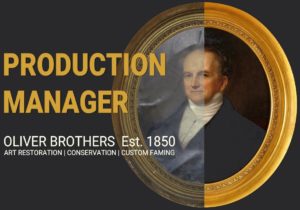 Production Manager position art conservation company Boston